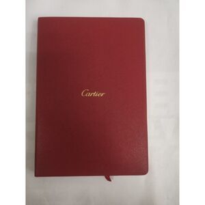 Cartier Red Vintage Notebook Portable Business Work Study Notepad